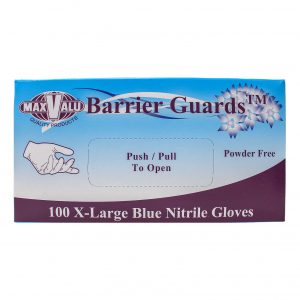 Extra Large Blue Nitrile Gloves